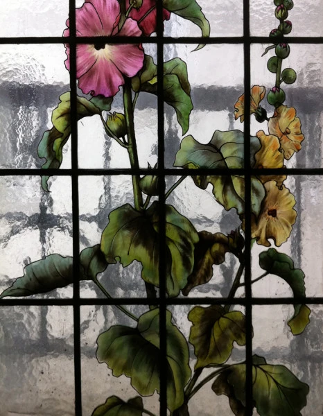 13 Floral Restauration vitraux cage d'escalier Paris VIème