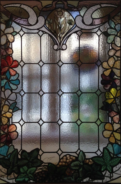14 ArtN Création vitraux. Entrée. Maison particulière Vaucresson